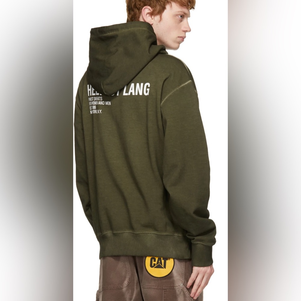HELMUT LANG
Khaki Garment-Dyed Hoodie